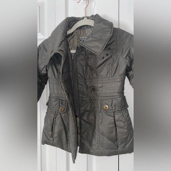 MEXX dark sage/green Fall/spring jacket for girls in a size 3-4 - Picture 4 of 16